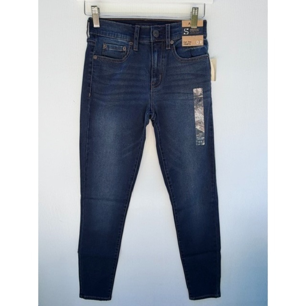 Aeropostale Jegging Womens 0 R Dark Wash High Rise Seriously Stretchy Skinny
